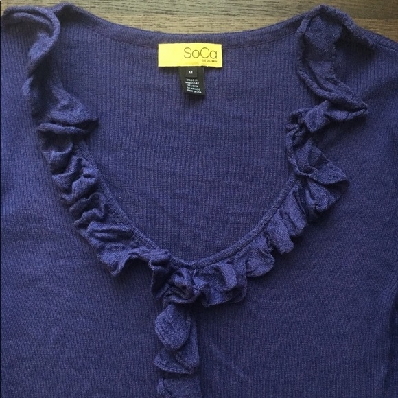 ST JOHN SoCa sweater / top - Picture 6 of 8